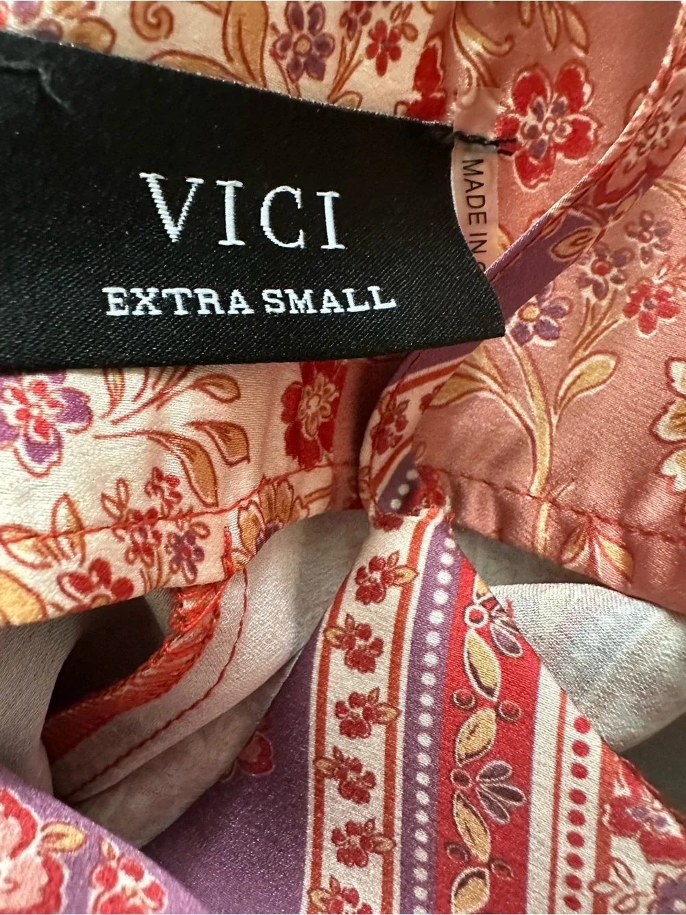 Vici pink floral wide leg  jumpsuit 💗 size XS  NWOT